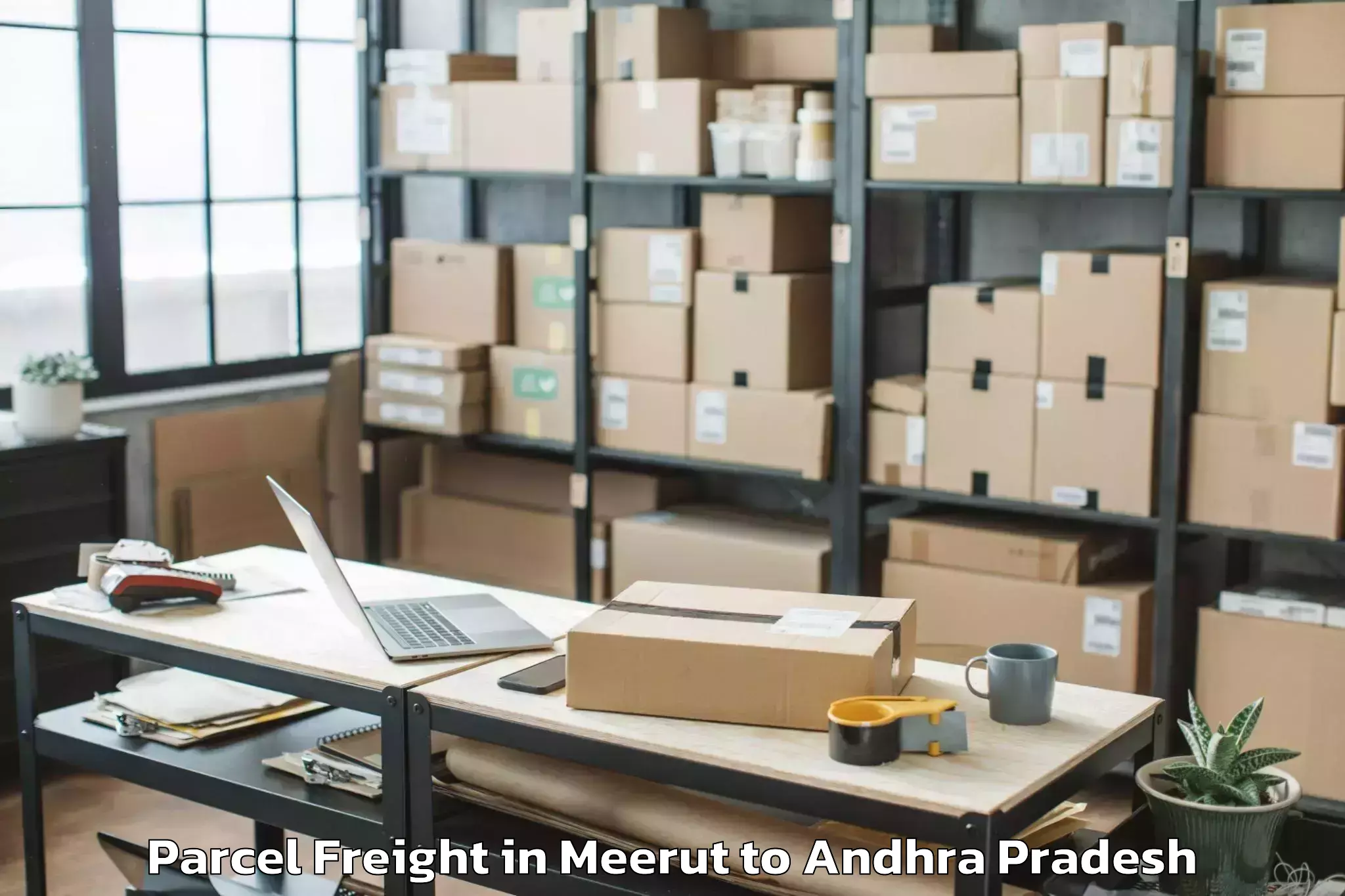 Meerut to Undrajavaram Parcel Freight Booking